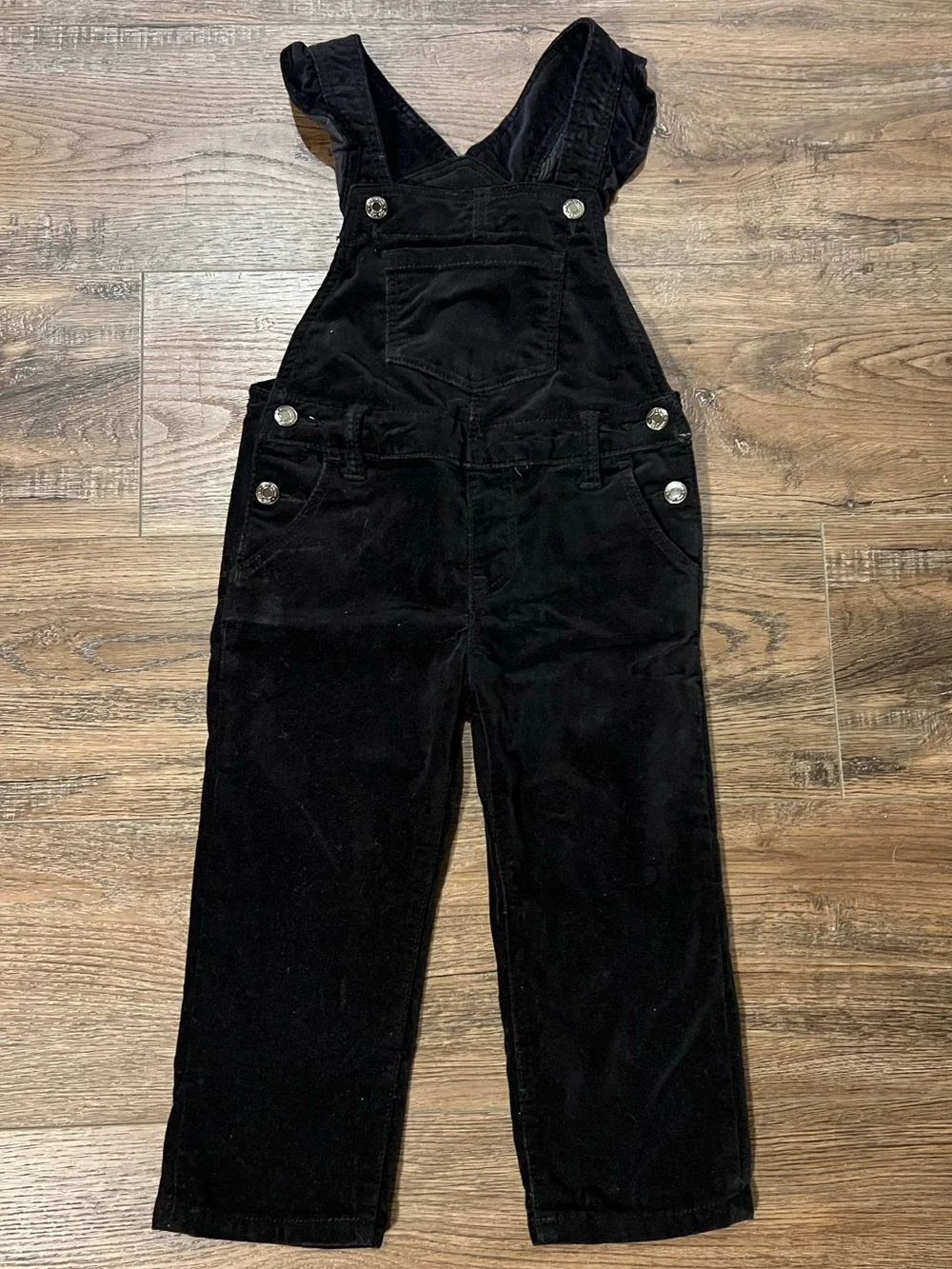 Girls Black Corduroy Overalls - GAP